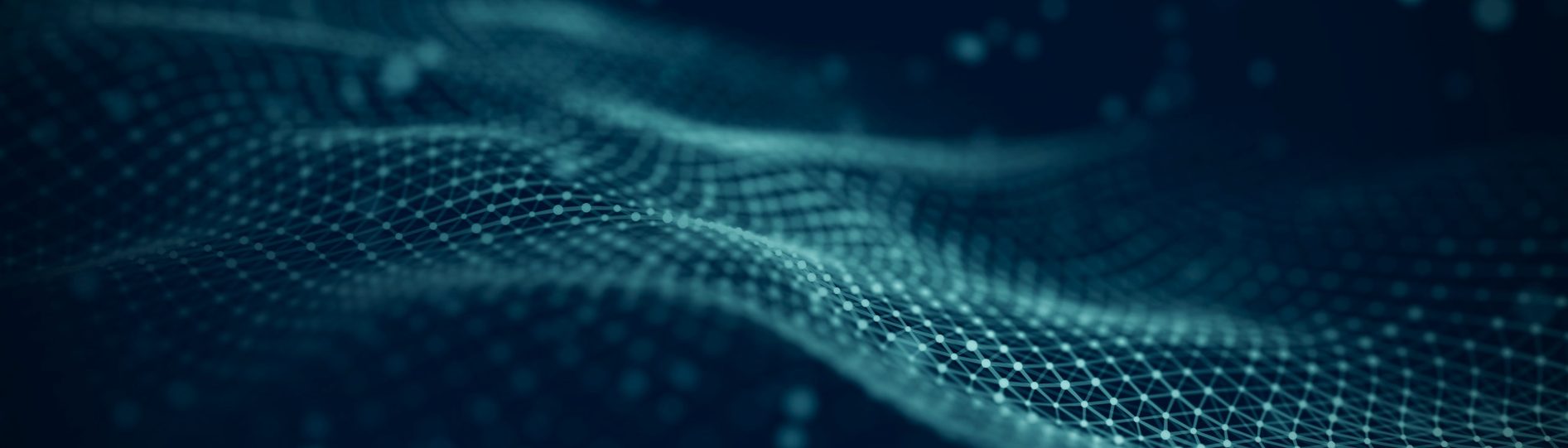 Abstract digital mesh wave representing open-source intelligence OSINT training